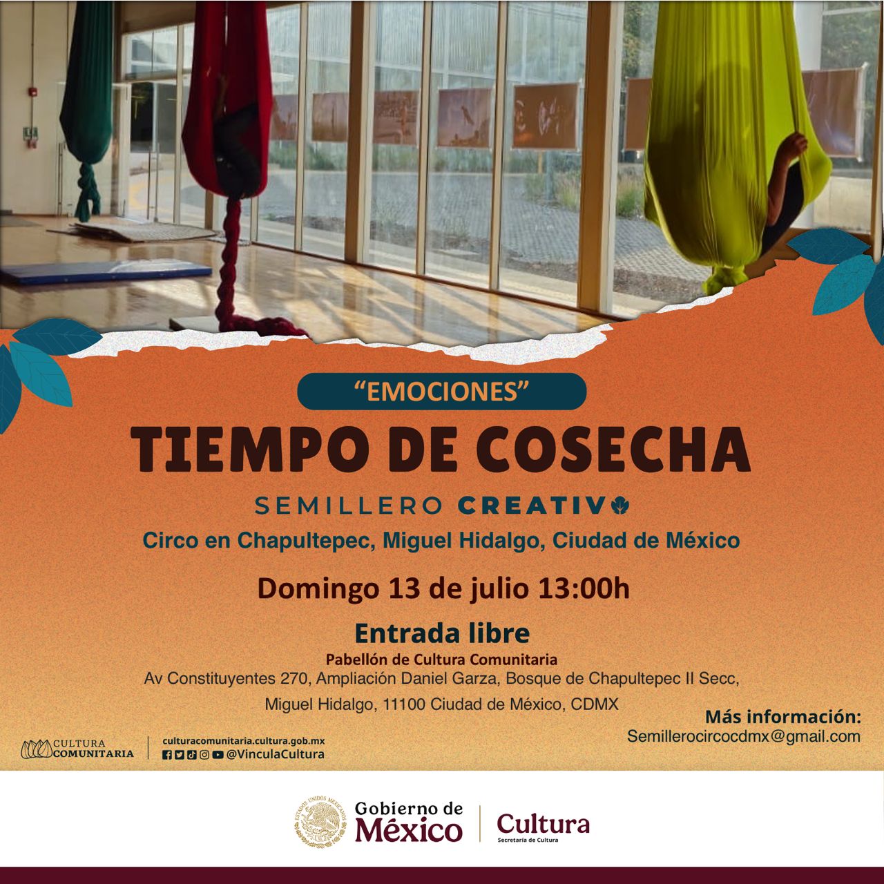 Actividad Cultural Comunitaria: Tiempo de cosecha: Emociones
